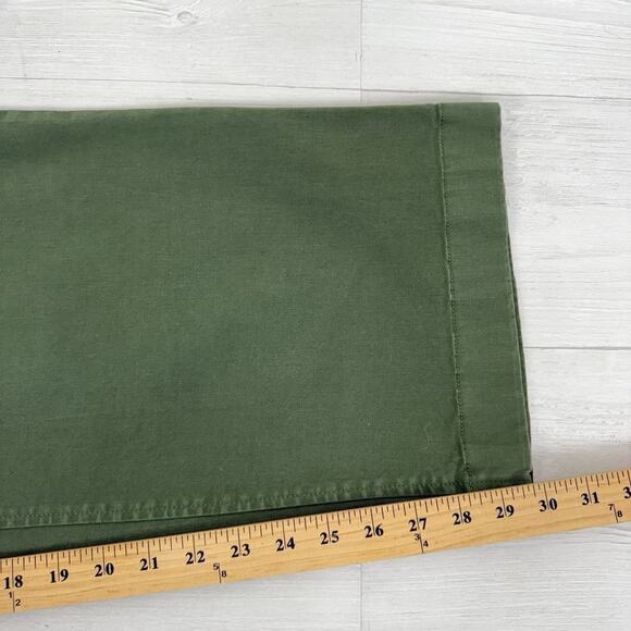 J.Crew Pleated Capeside Chino Pants Women 14 Green Relaxed Straight Cotton - Picture 14 of 15